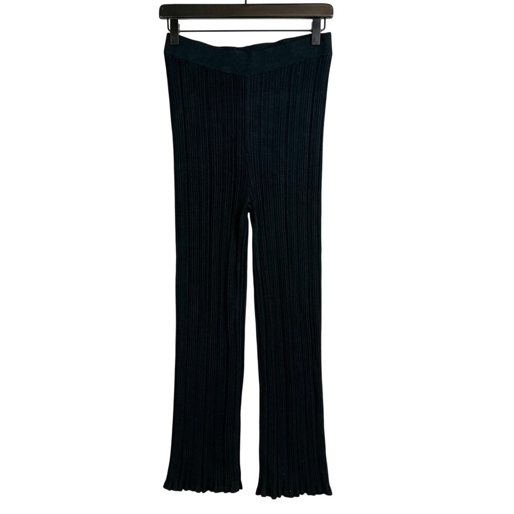 Carlisle Collection High Rise Pull-On Ribbed Knit Sweater Pants Straight - S